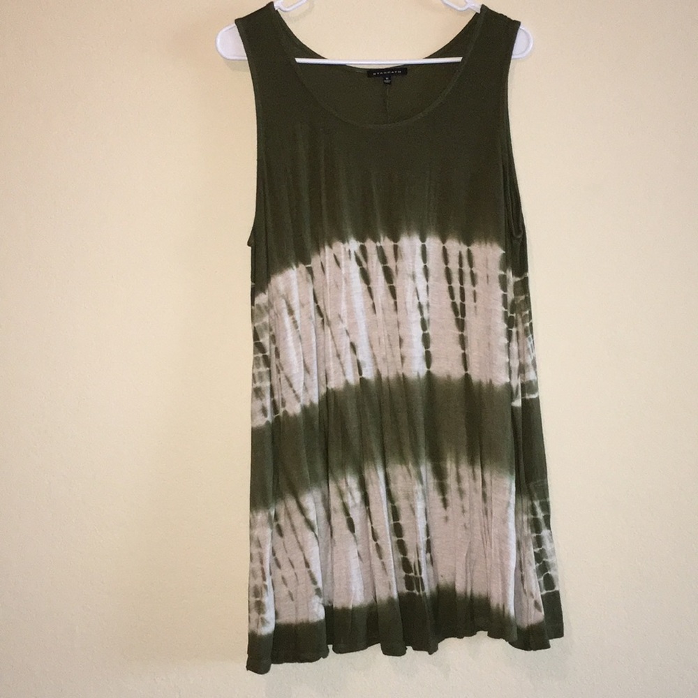 Olive tie dye dress